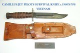 JET PILOTS SURVIVAL / FIGHTING KNIFE ADOPTED 1957. IN USE LATE 50'S, EARLY 60'S WHEN WE WERE ONLY "ADVISORS" IN VIETNAM - 1 of 6