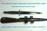 WW2 3RD PATTERN BRITISH COMMANDO FAIRBAIRN-SYKES FIGHTING KNIFE. NOT A COPY! This MINT surviving Stiletto has a full length 7" NEEDLE point blade - 1 of 9