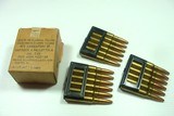THREE FRESH BOXES OF 18 EACH ON MINT STRIPPER CLIPS 7.35MM WW2 CARCANO RIFLE AMMO (1939) - 2 of 3