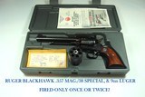 SUPERB PRISTINE MINT RUGER BLACKHAWK "SINGLE ACTION ARMY" .357 MAGNUM, 38 SPECIAL, 9MM LUGER (EXTRA CYL. PROVIDED) - 1 of 8