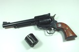 RUGER BLACKHAWK.357 MAGNUM, 38 SPECIAL, 9MM LUGER (EXTRA CYL. PROVIDED) PRISTINE MINT IN RUGER BOX CHOICE RUGER WALNUT GRIPS - 2 of 9