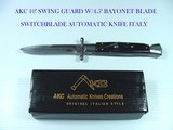 AKC ("AUTOMATIC KNIVES CREATIONS") 10" LONG SWWITCHBLADE 4 1/2" RAZOR SHARP BLADE. MIB - 1 of 6