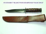 WW2 KA-BAR USMC MK.2 FIGHTING / UTILITY KNIFE HIGH CONDITION! CORRECT SCABBARD! NOT A MODERN REPRODUCTION! - 2 of 6