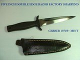 1970'S MINT GERBER RAZER SHARP DOUBLE EDGE 