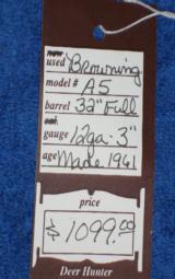 Browning A5 12 Ga 3