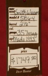 Smith & Wesson 586-4 2 1/2