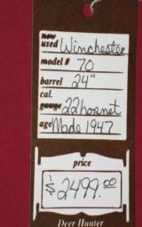 Winchester Model 70 .22 Hornet SOLD - 11 of 11