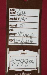 Colt Gov't Model Desert Tan. SOLD - 5 of 5