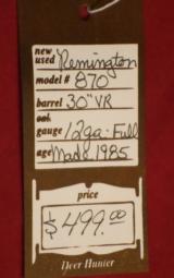 Remington 870 12 Ga. 30 SOLD - 9 of 9