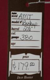 AMT Backup .380 Single action SOLD- 7 of 7