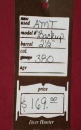 AMT Backup .380 Single action SOLD- 5 of 5