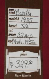Beretta 1935 Model, .32 ACP SOLD - 3 of 3