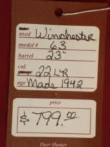 SOLD Winchester 63 .22LR 1942 SOLD - 13 of 13