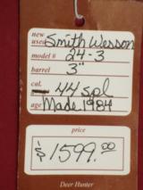 SOLD Smith & Wesson 24-3 3" Lew Horton SOLD - 6 of 6