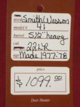 SOLD Smith & Wesson 41.22 LR SOLD - 9 of 9