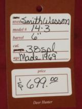 SOLD Smith & Wesson 14-3 6" SOLD - 5 of 5