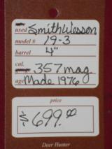 SOLD Smith & Wesson 19-3 4" SOLD - 5 of 5
