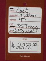 SOLD Colt Python 4" ColtGuard Finish SOLD - 8 of 8