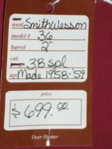 SOLD Smith & Wesson 36 SOLD - 3 of 3