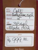 SOLD Colt Detective Special in the box! SOLD- 9 of 9
