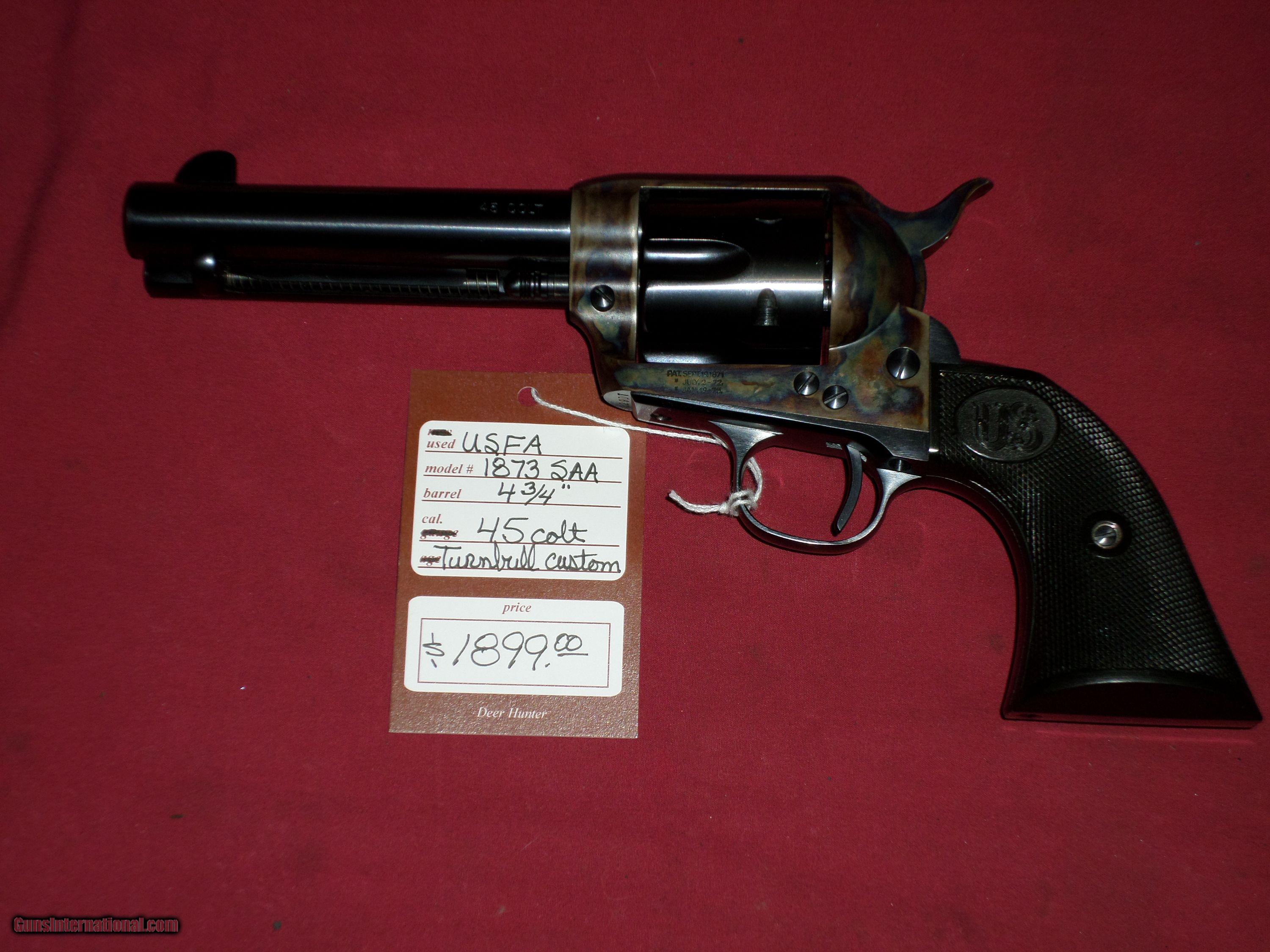 SOLD USFA 1873 SAA Turnbull Custom .45 Colt SOLD