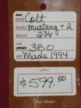 SOLD Colt Mustang +II .380 SOLD - 5 of 5