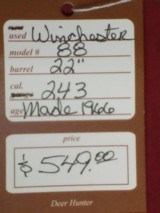 SOLD Winchester Model 88 .243 SOLD - 10 of 10