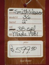 SOLD Smith & Wesson 36 Nickel 2" SOLD - 6 of 6
