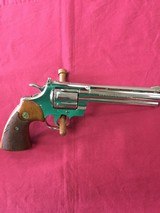 SOLD COLT PYTHON 6" NICKEL 1966 SOLD - 9 of 16