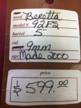 SOLD BERETTA 92FS SOLD - 13 of 13