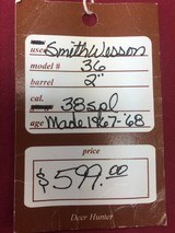 SOLD SMITH & WESSON 36 SOLD - 15 of 15