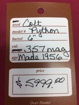 SOLD PENDING FUNDS COLT PYTHON 1956 SOLD - 25 of 25