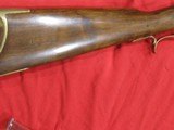 G Golcher half stock plains rifle .40. Set trigger, excellent mid-19th century, very clean. Very nice wood, brass and metal. - 3 of 15