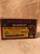 Winchester Silvertip (.30-40 KRAG) Ammo - 10 of 12