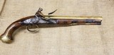 British Georgian Flintlock Brass-Barrelled Holster PIstol by Rea of London - 1 of 15