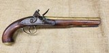 English Brass Barrelled Flintlock Pistol by Phillips - 1 of 15