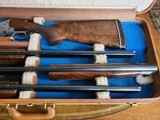Browning Diana Superposed Three Barrel Set engraved F. Pauwels J. Lewanczym 20Ga 28Ga 410Ga - 12 of 15
