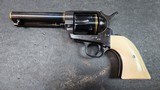 Colt 2nd Gen Single Action Army 45 Colt w/ Gold inlay and Ivory grips - 1 of 15