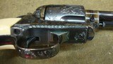 US Fire Arms Mfg Co Commemorative Consecutive Set Olympics 22LR 45 Colt 1873 SAA Pistols; Ivory Grips - 6 of 15