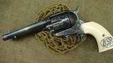 US Fire Arms Mfg Co Commemorative Consecutive Set Olympics 22LR 45 Colt 1873 SAA Pistols; Ivory Grips - 4 of 15