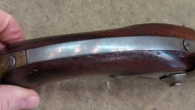 French Mle 1822 Flintlock Percussion Pistol made at Mutzig Arsenal - dated 1856 - Image 8 of 15