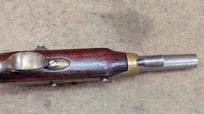 French Mle 1822 Flintlock Percussion Pistol made at Mutzig Arsenal - dated 1856 - Image 15 of 15
