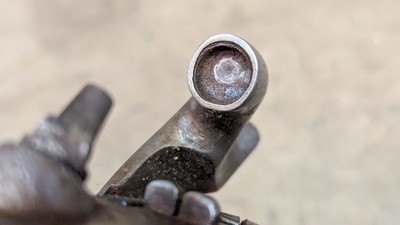 French Mle 1822 Flintlock Percussion Pistol made at Mutzig Arsenal - dated 1856 - Image 13 of 15