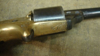 Daniel Moore's 1864 .30-cal Front loading teat-fire antique revolver - Image 6 of 15