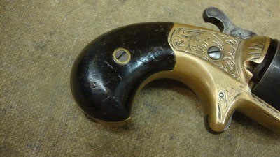 Daniel Moore's 1864 .30-cal Front loading teat-fire antique revolver - Image 8 of 15