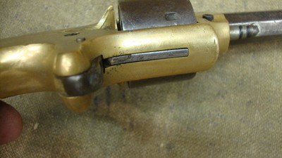 1860s Plant Army revolver .42-cal cup-primed Antique - Image 7 of 15