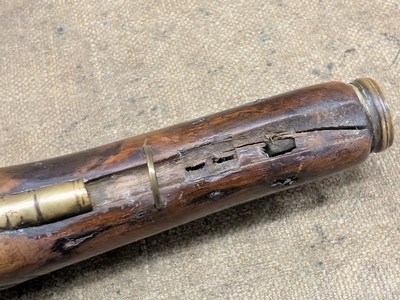French Boarding Pistol Flintlock signed Cassagnard A. Nantesneeds work - Image 15 of 15
