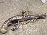 French Boarding Pistol Flintlock signed Cassagnard A. Nantesneeds work - Image 1 of 15
