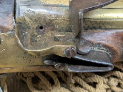 French Boarding Pistol Flintlock signed Cassagnard A. Nantesneeds work - Image 8 of 15