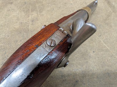 French Mle 1822 Flintlock Percussion Pistol made at Mutzig Arsenal - dated 1856 - Image 7 of 15